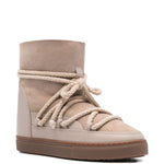 Stivaletti con lacci di corda in beige Inuikii - donna 