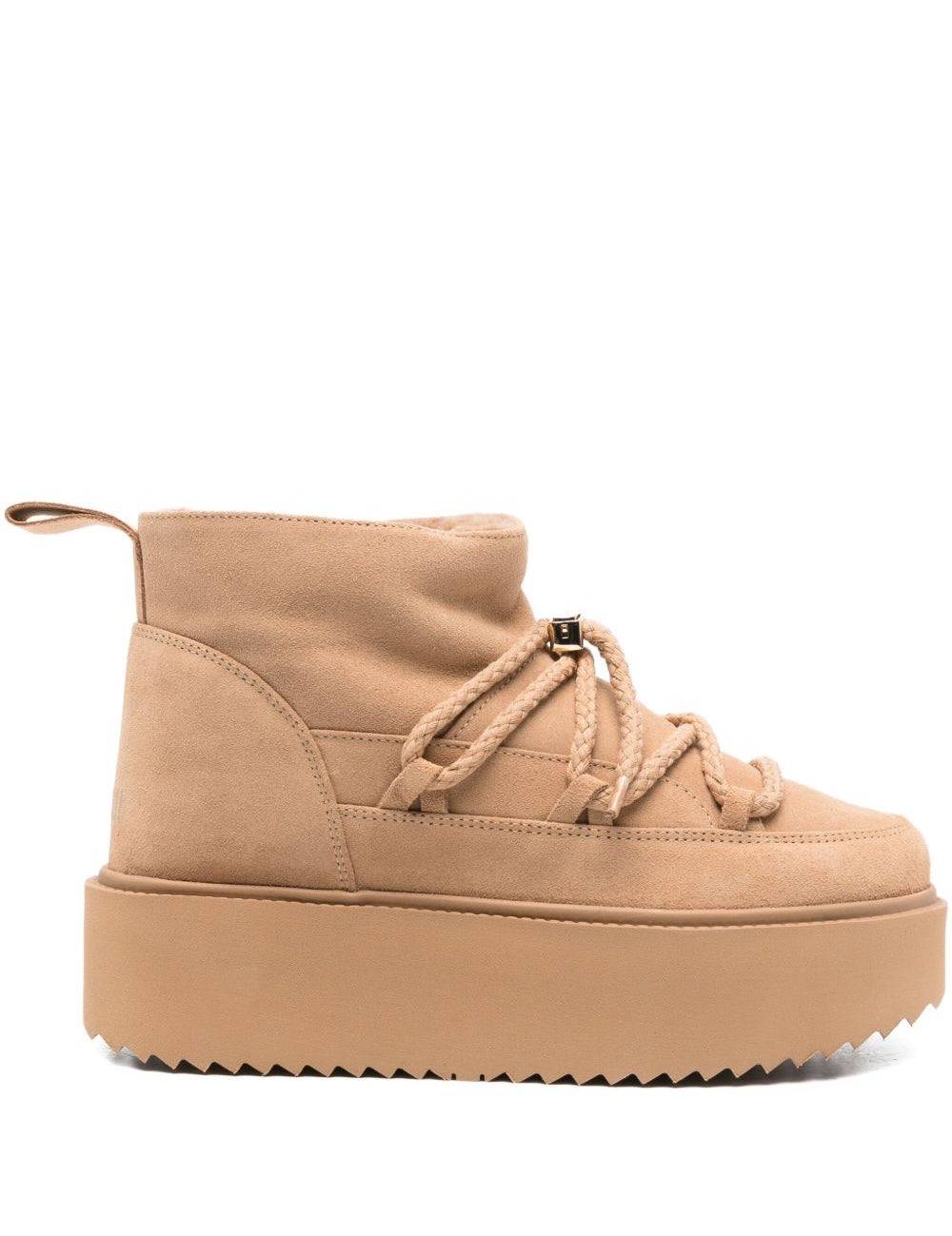 Stivaletti con plateau in beige Inuikii - donna 