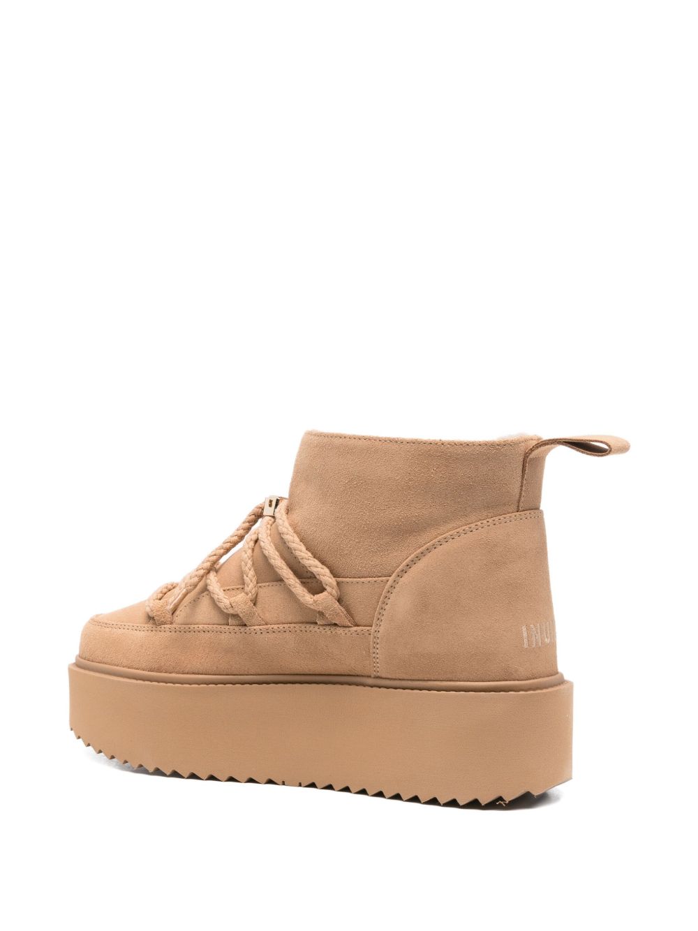Stivaletti con plateau in beige Inuikii - donna 