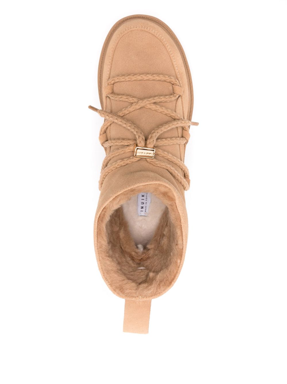 Stivaletti con plateau in beige Inuikii - donna 