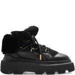 Stivaletti con plateau e lacci in nero Inuikii - donna 