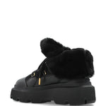 Stivaletti con plateau e lacci in nero Inuikii - donna 