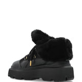 Stivaletti con plateau e lacci in nero Inuikii - donna 