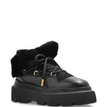 Stivaletti con plateau e lacci in nero Inuikii - donna 