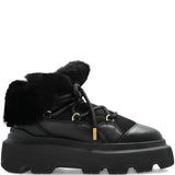 Stivaletti con plateau e lacci in nero Inuikii - donna 