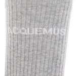 Calzini con ricamo in grigio Jacquemus - uomo 