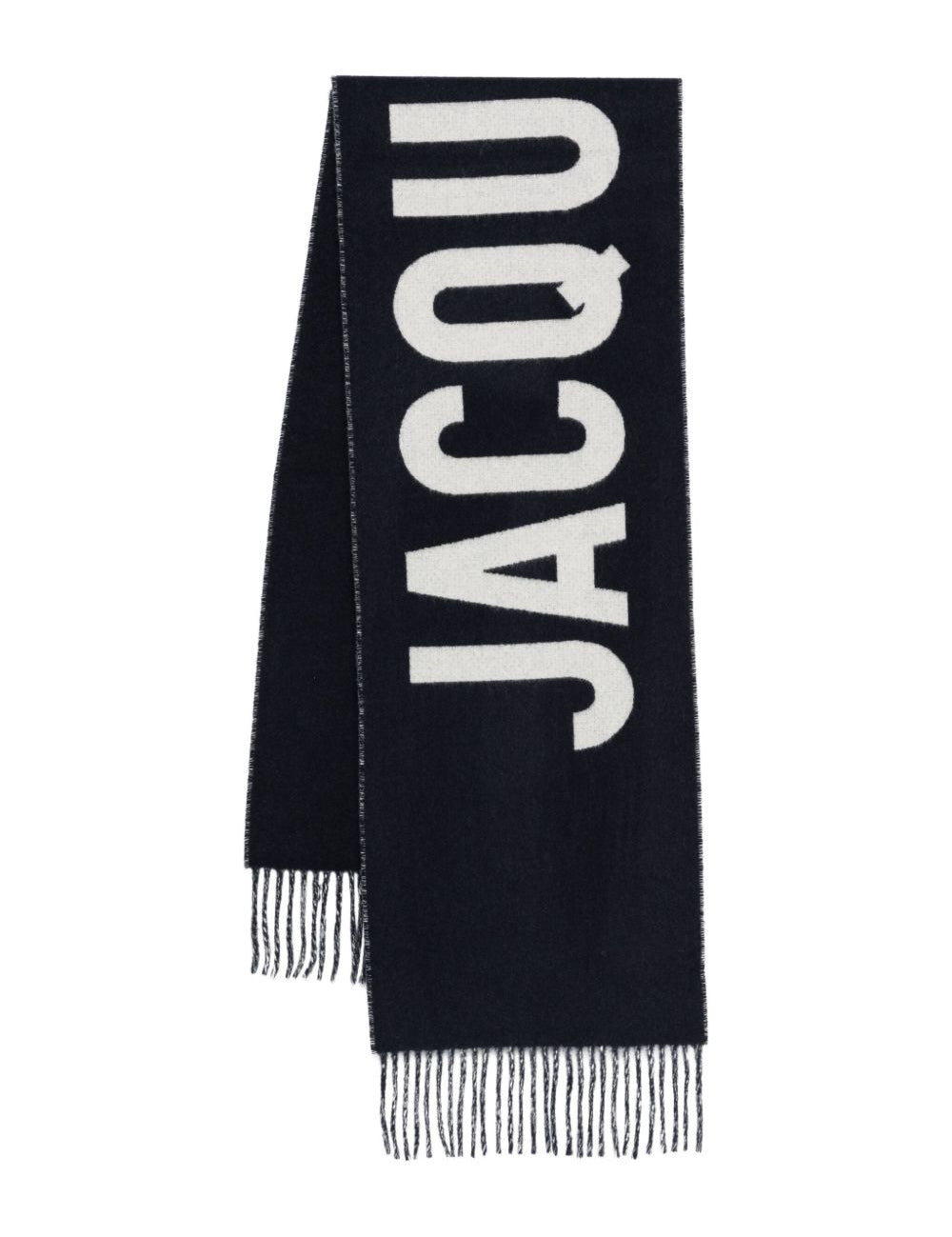 Sciarpa con logo ricamatol echarpe jacquemus in blu Jacquemus - unisex 