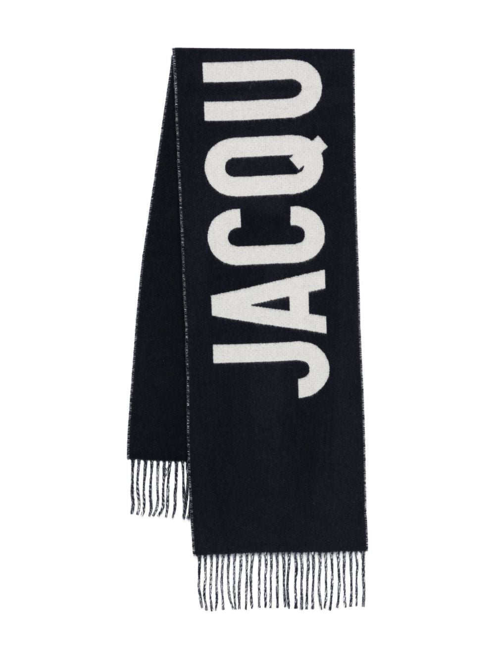 Sciarpa con logo ricamatol echarpe jacquemus in blu Jacquemus - unisex 
