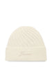 Berretto a costine in avorio Jacquemus - unisex