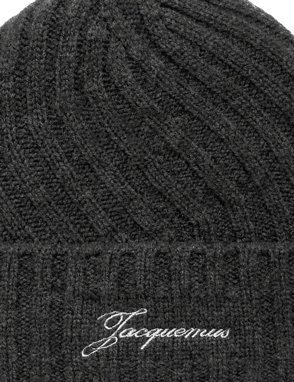 Berretto a costine in grigio Jacquemus - unisex 