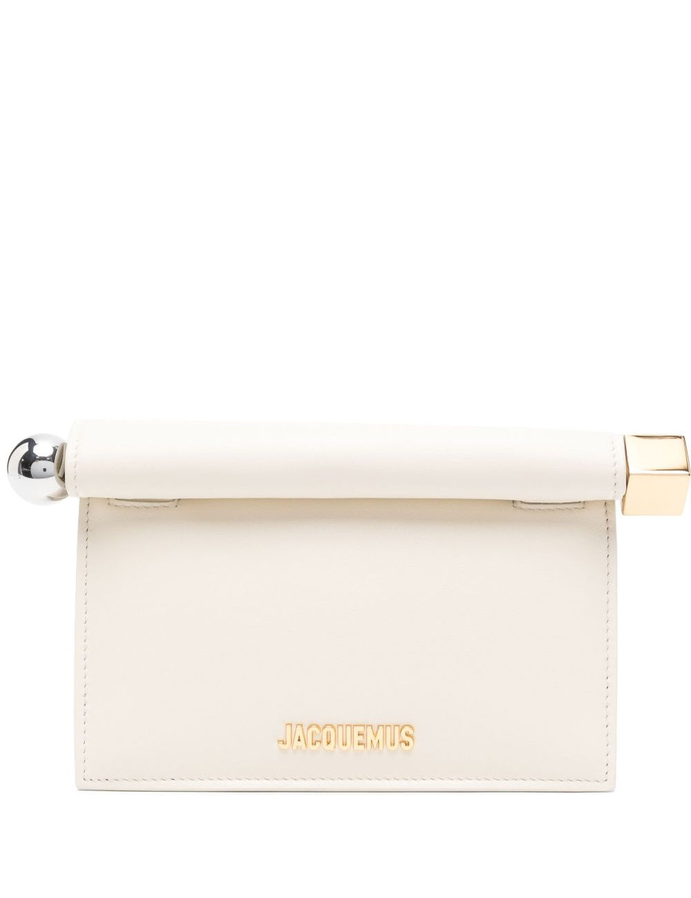 Borsa le petit rond carre  in bianco Jacquemus - donna 