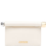 Borsa le petit rond carre  in bianco Jacquemus - donna 