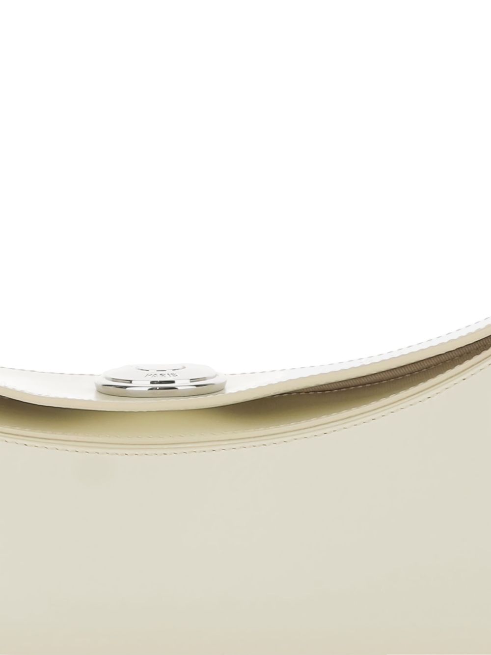 Borsa la ovalo clutch in avorio Jacquemus - donna 
