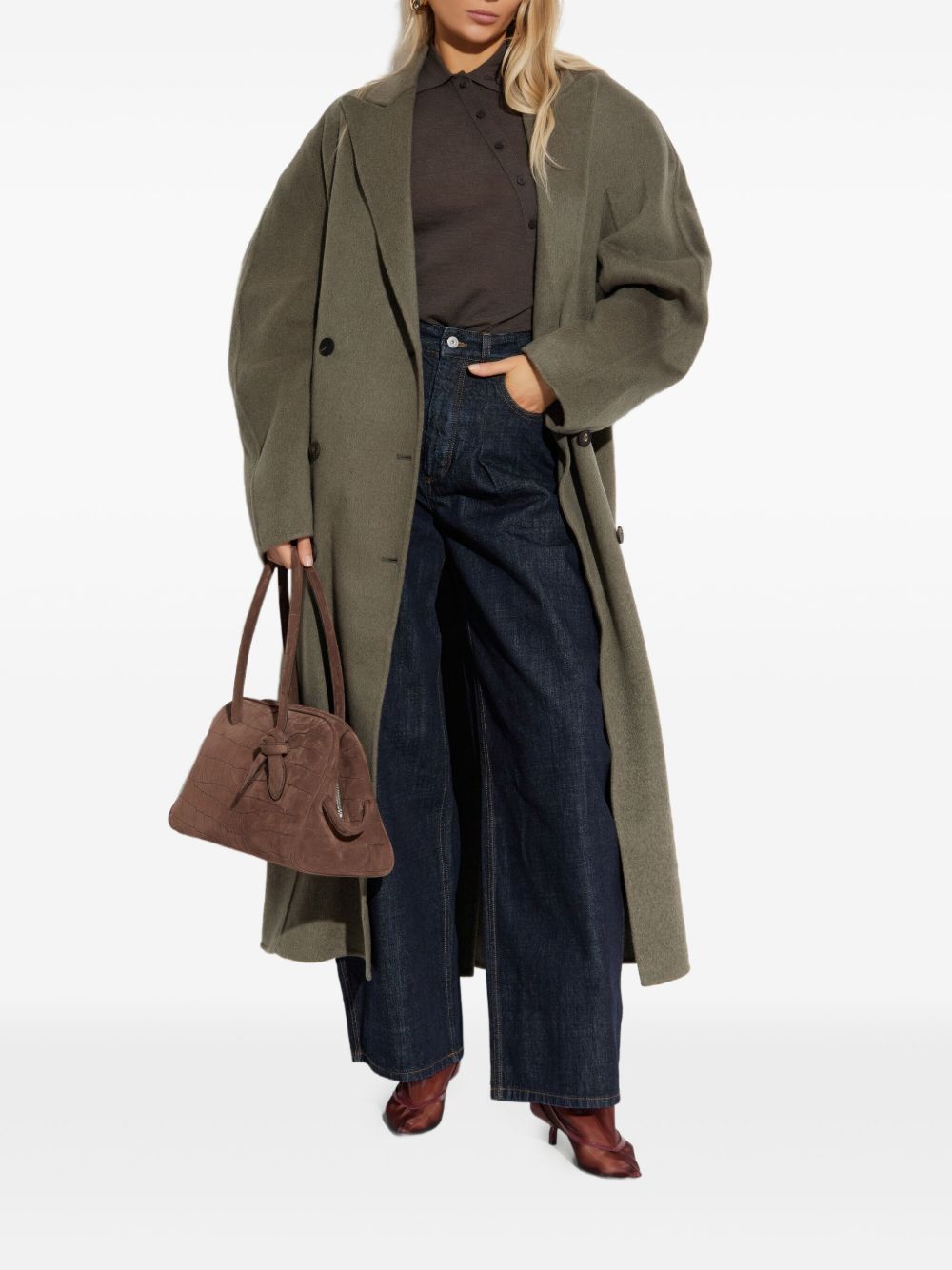 Cappotto le manteau d'homme curvio in verde Jacquemus - donna 
