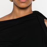 Abito corto The Drapeado in nero Jacquemus - donna 