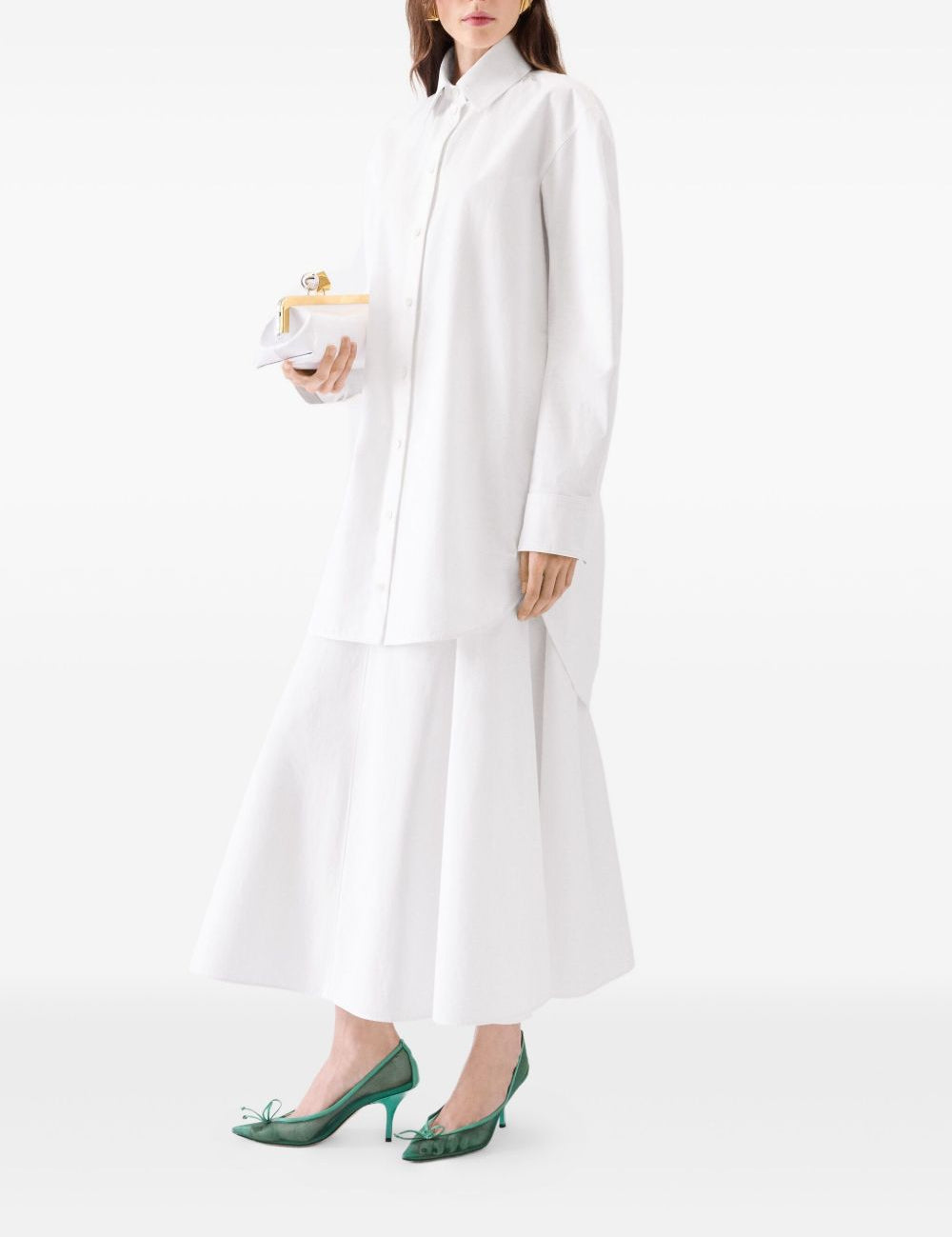 Chemisier la robe chemise ovalo in bianco Jacquemus - donna 