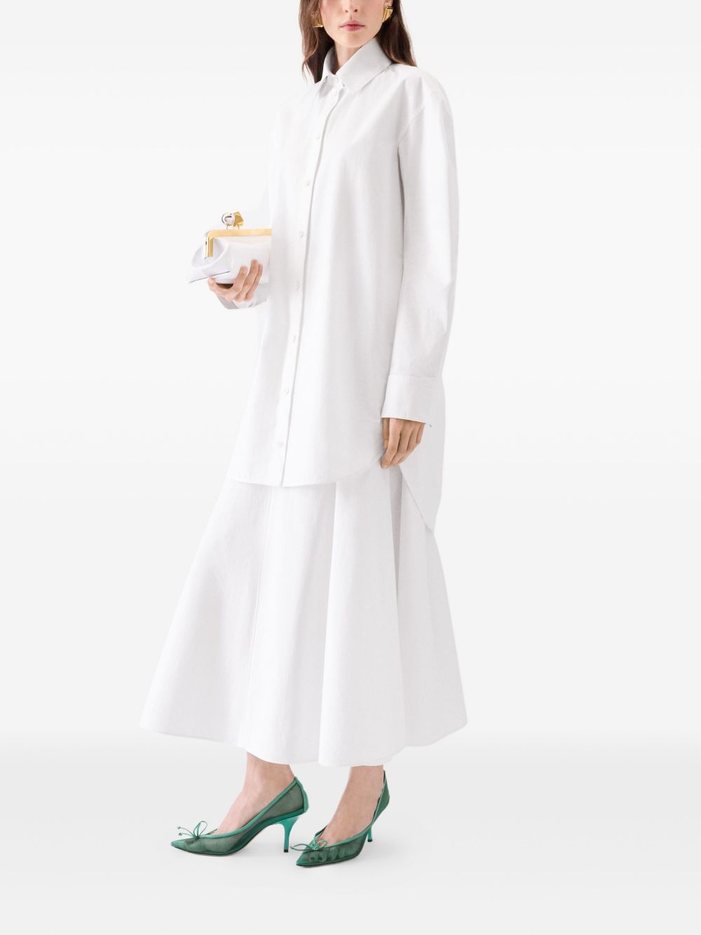 Chemisier la robe chemise ovalo in bianco Jacquemus - donna 