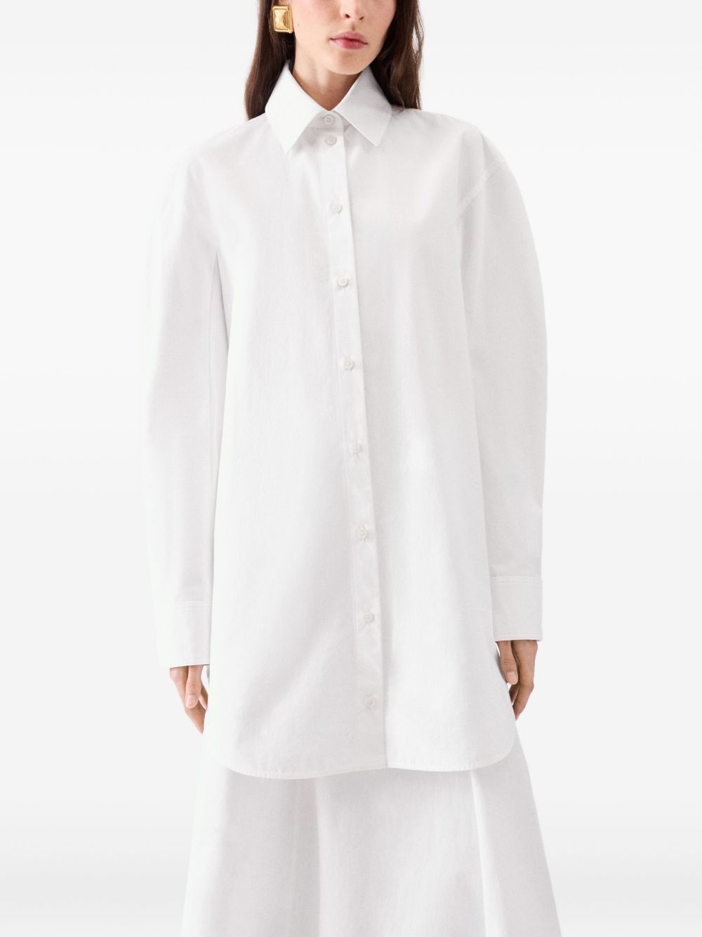 Chemisier la robe chemise ovalo in bianco Jacquemus - donna 
