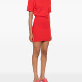 Abito la robe maille castagna in rosso Jacquemus - donna 