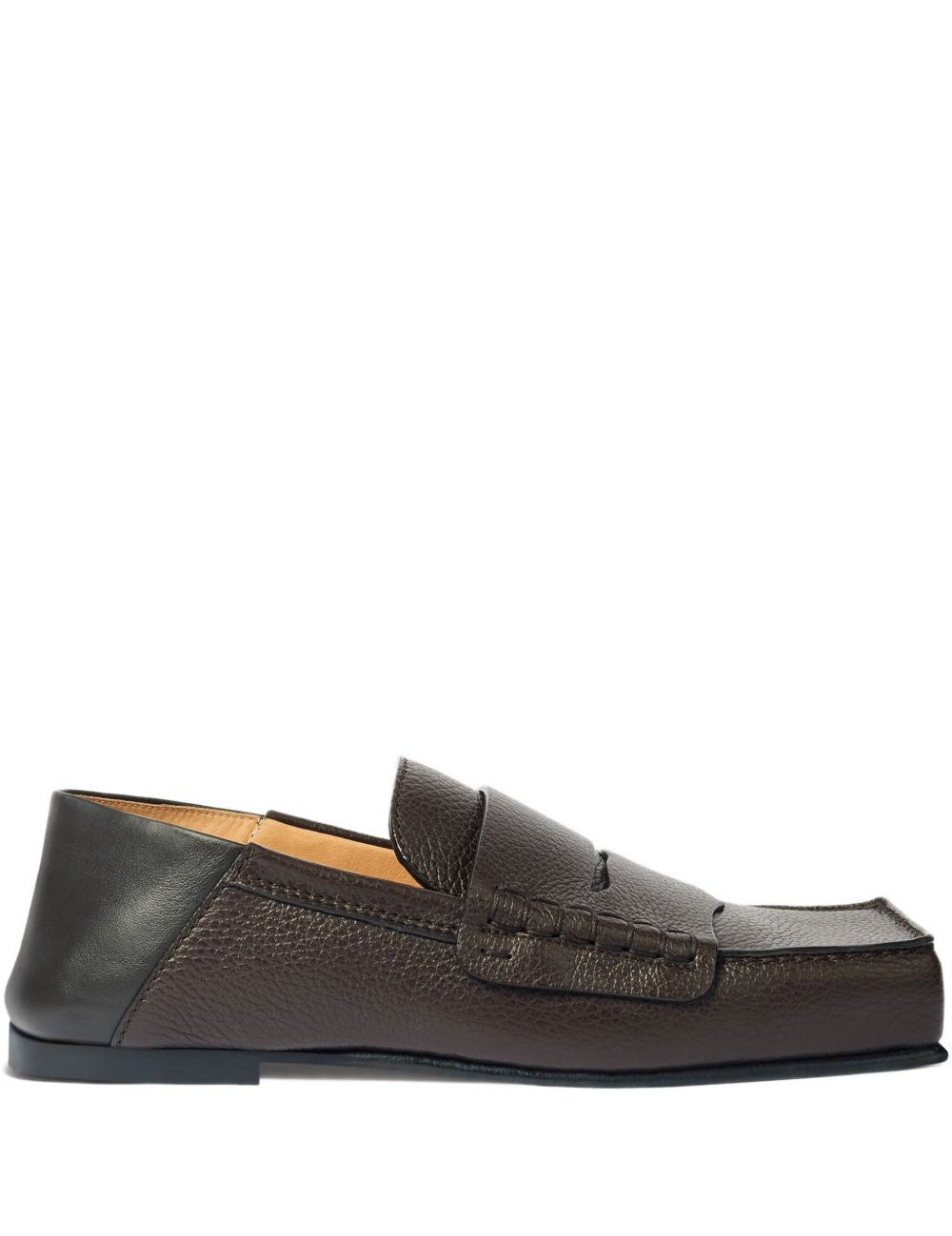Mocassini con punta quadrata in marrone Jacquemus - uomo 