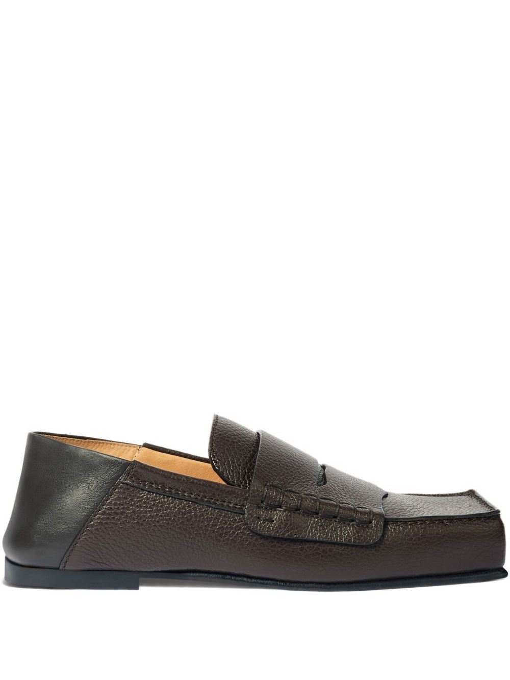 Mocassini con punta quadrata in marrone Jacquemus - uomo 