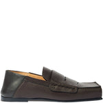 Mocassini con punta quadrata in marrone Jacquemus - uomo 