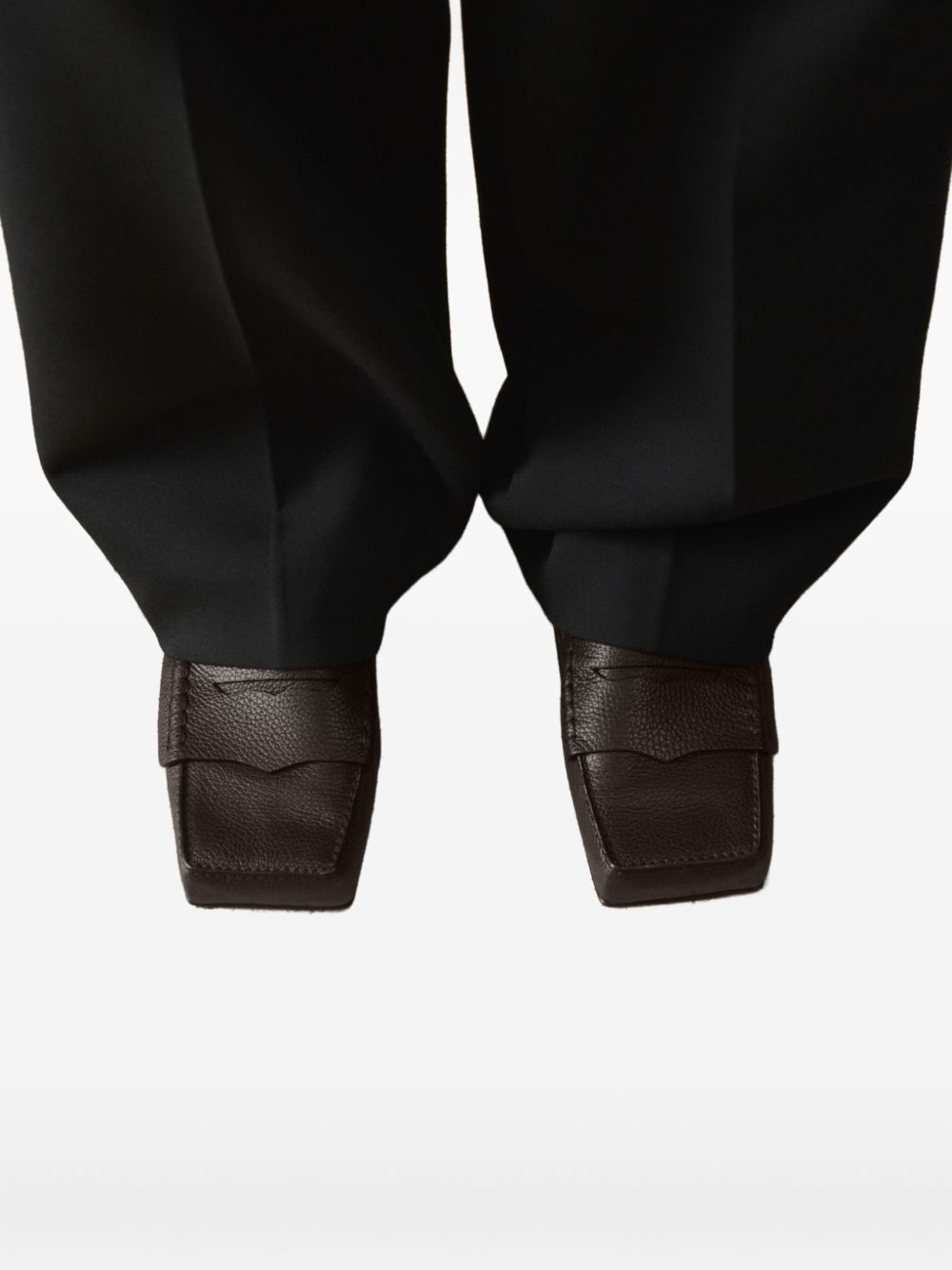 Mocassini con punta quadrata in marrone Jacquemus - uomo 