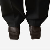 Mocassini con punta quadrata in marrone Jacquemus - uomo 