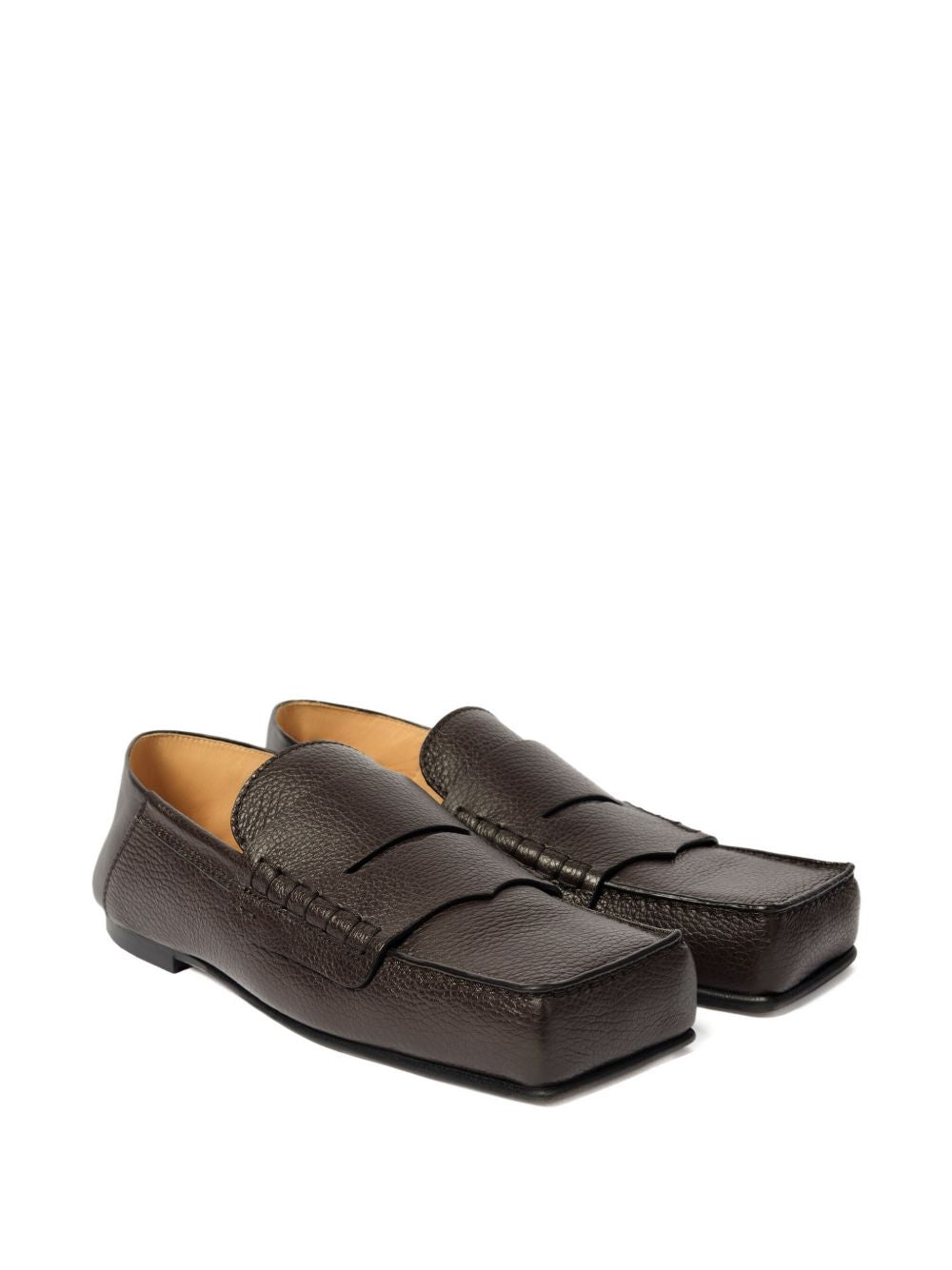 Mocassini con punta quadrata in marrone Jacquemus - uomo 