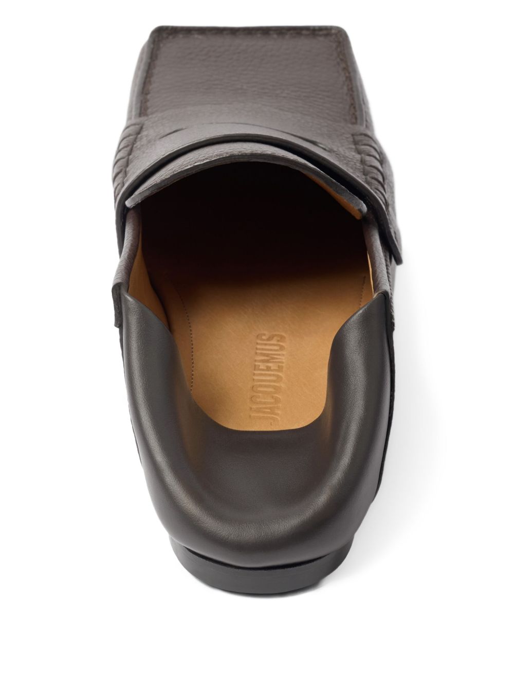 Mocassini con punta quadrata in marrone Jacquemus - uomo 