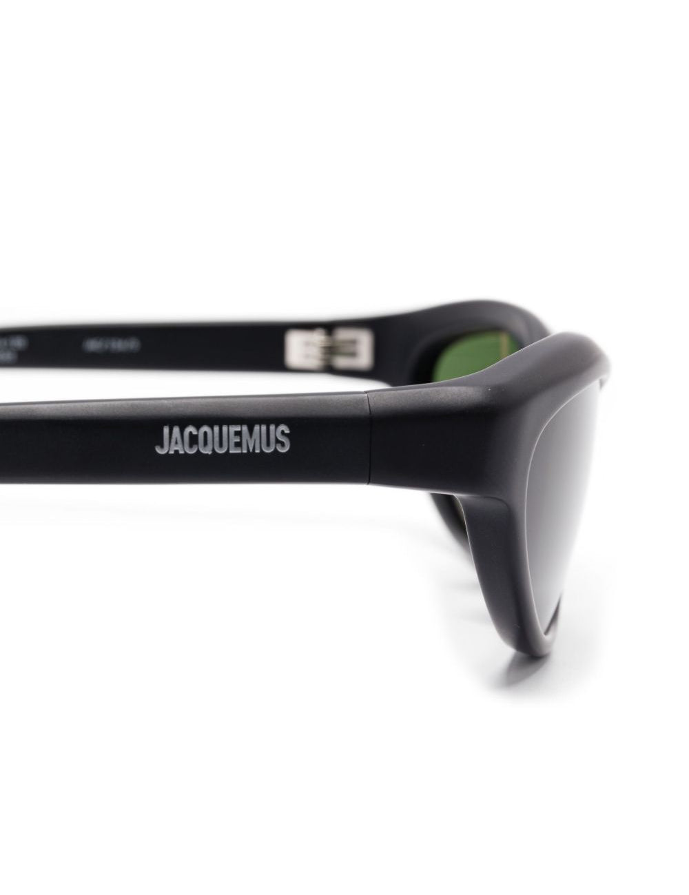 Occhiali da sole les lunettes curvo in nero Jacquemus - unisex 