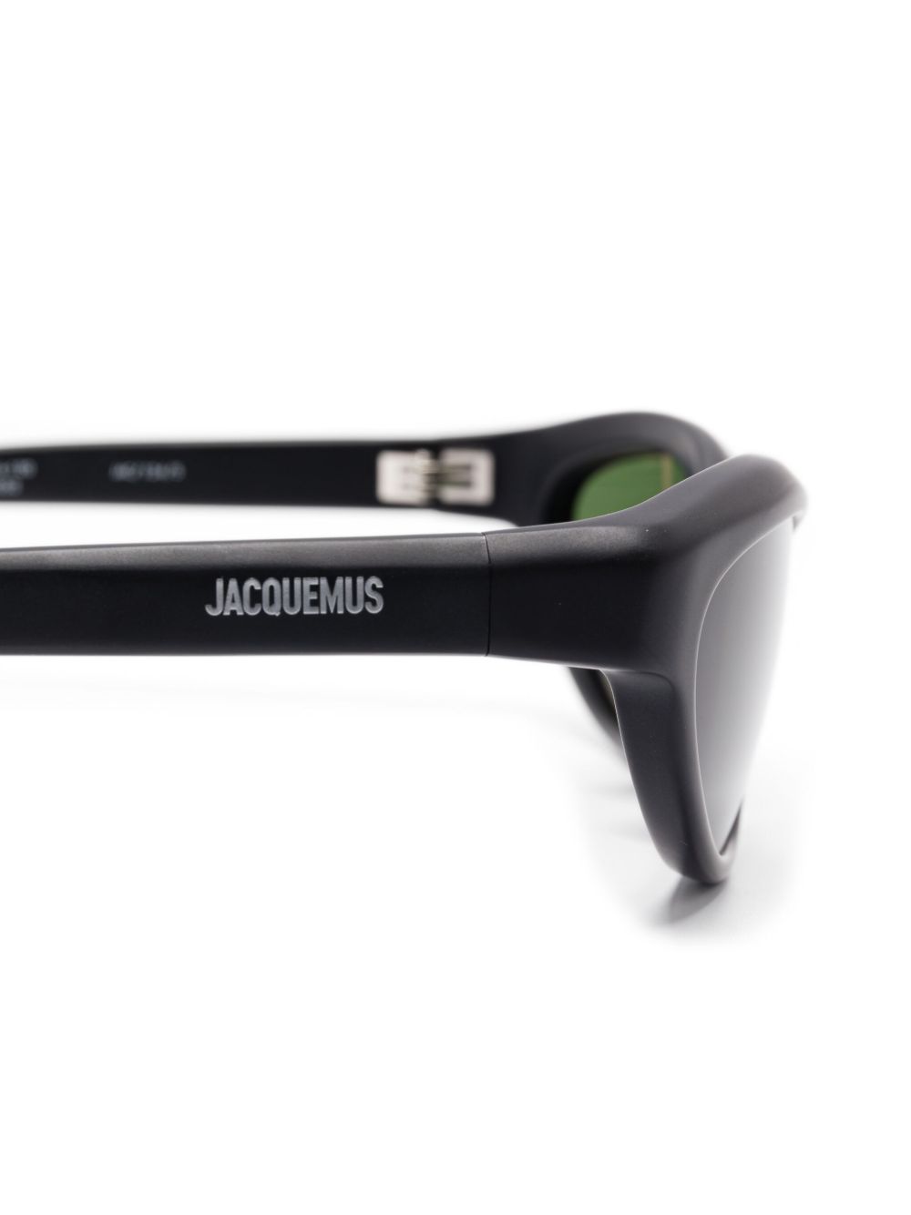 Occhiali da sole les lunettes curvo in nero Jacquemus - unisex 