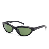 Occhiali da sole les lunettes curvo in nero Jacquemus - unisex 