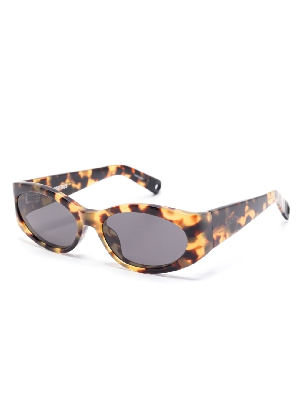 Occhiali da sole les lunettes ovalo  in marrone Jacquemus - unisex 