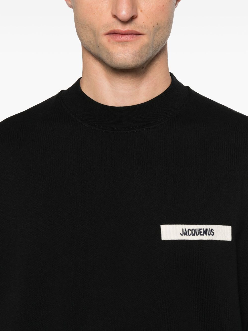 Felpa Le Sweatshirt Gros Grain in nero Jacquemus - uomo 