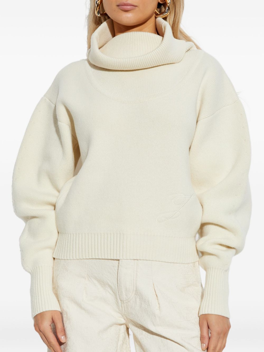 Maglione "la maille pallone" in avorio Jacquemus - donna 