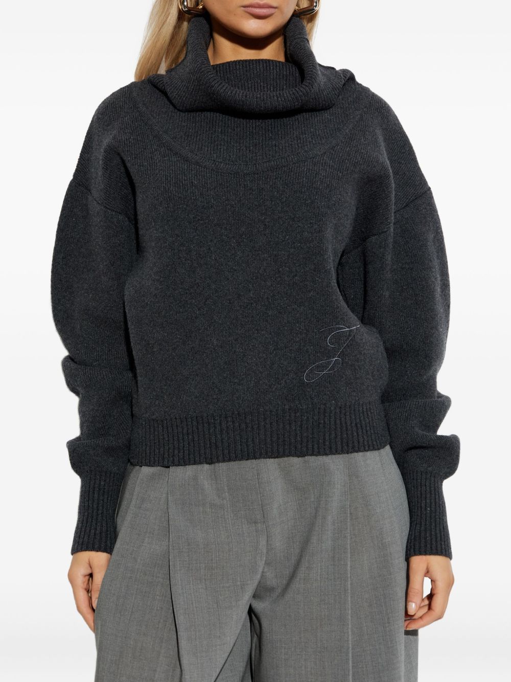 Maglione "la maille pallone" in grigio Jacquemus - donna 