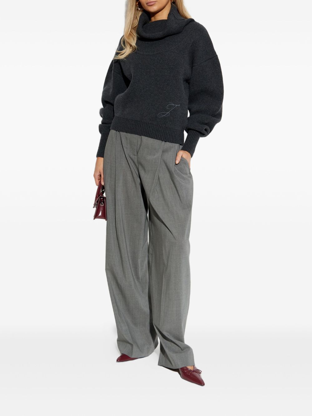 Maglione "la maille pallone" in grigio Jacquemus - donna 