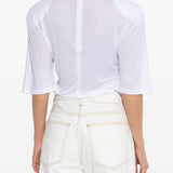 Top "Le tshirt spallina" in bianco Jacquemus - donna 