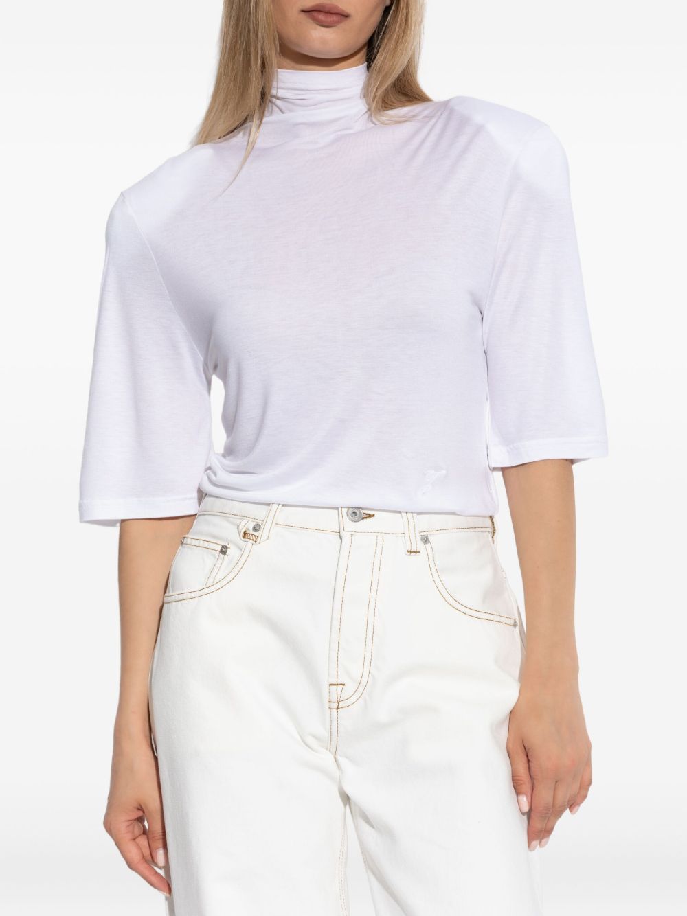 Top "Le tshirt spallina" in bianco Jacquemus - donna 