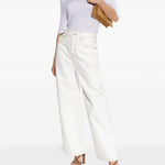 Top "Le tshirt spallina" in bianco Jacquemus - donna 