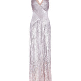 Abito lungo Night Fever in lilla Jenny packham - donna 