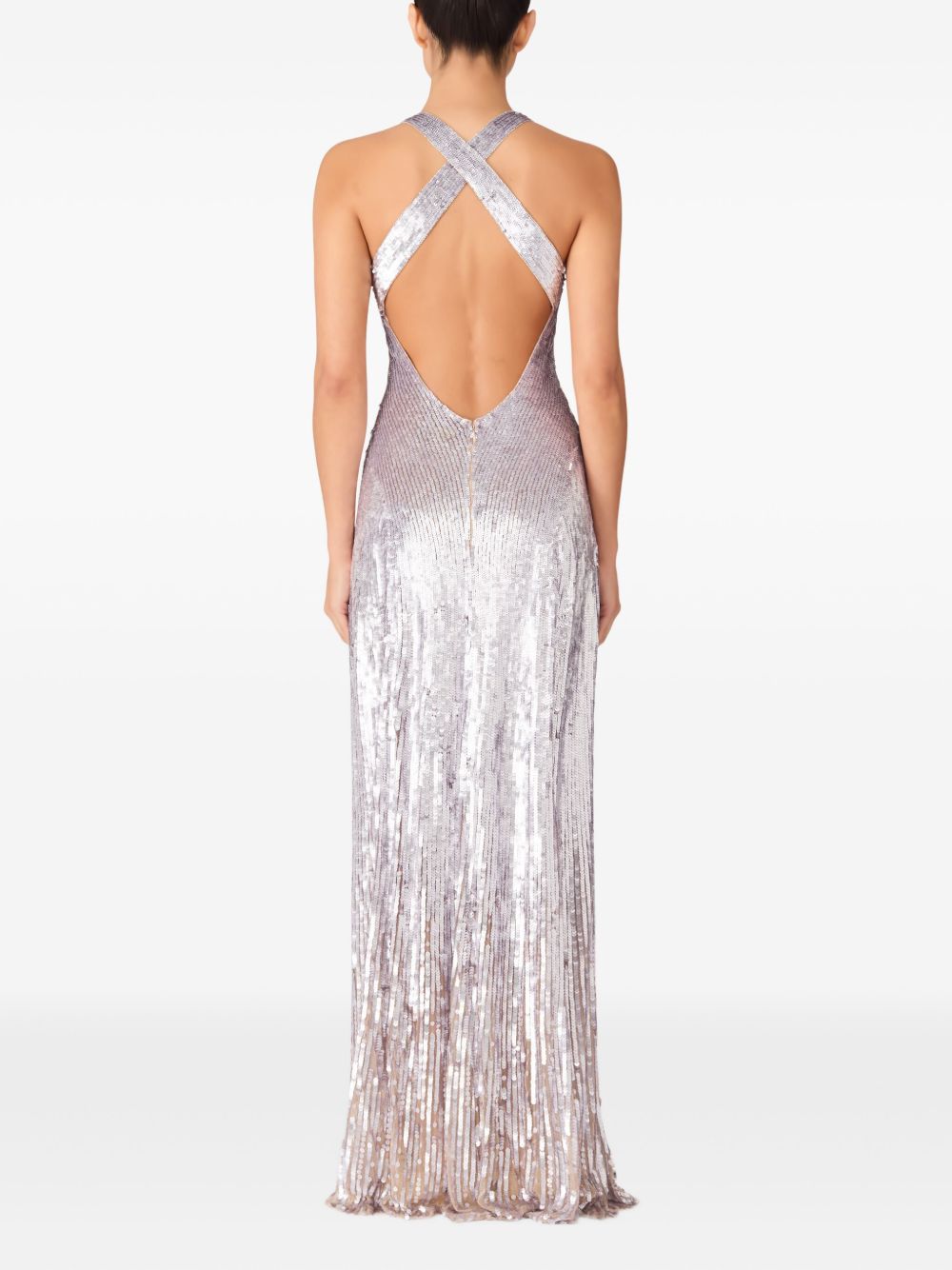 Abito lungo Night Fever in lilla Jenny packham - donna 