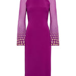 Abito midi Eurabia con paillettes in viola Jenny packham - donna 