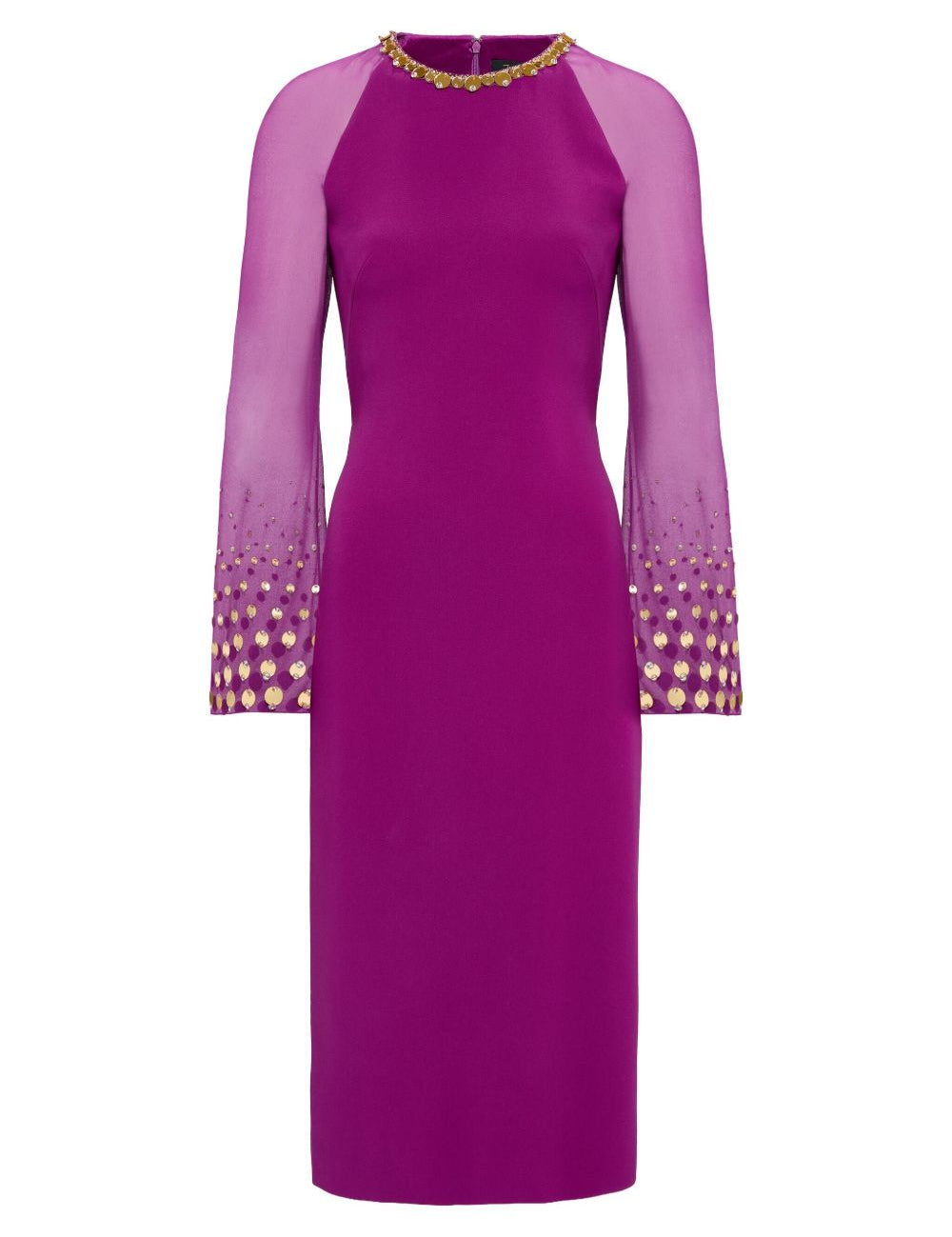 Abito midi Eurabia con paillettes in viola Jenny packham - donna 