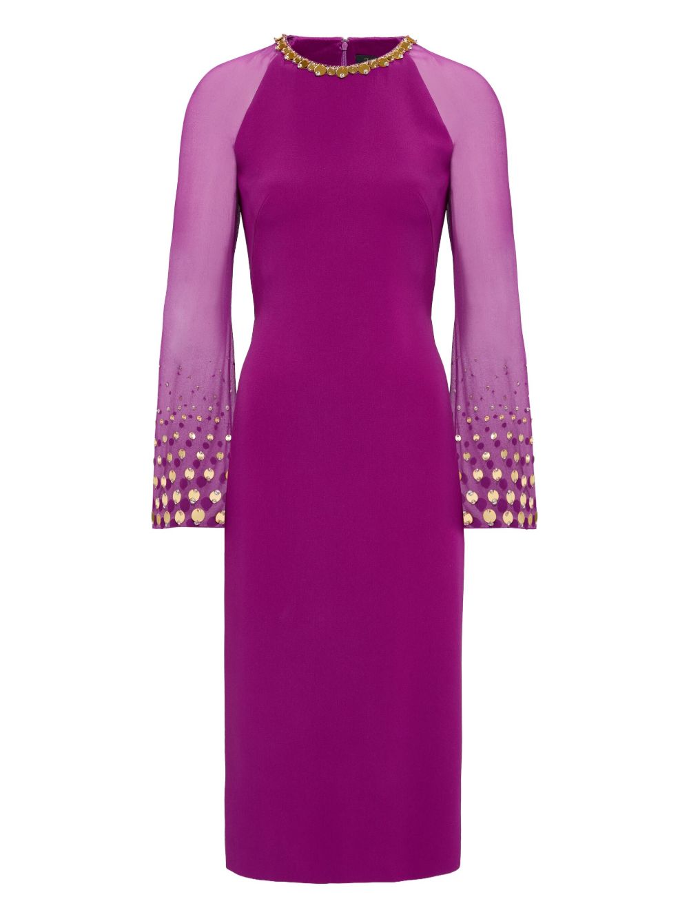 Abito midi Eurabia con paillettes in viola Jenny packham - donna 