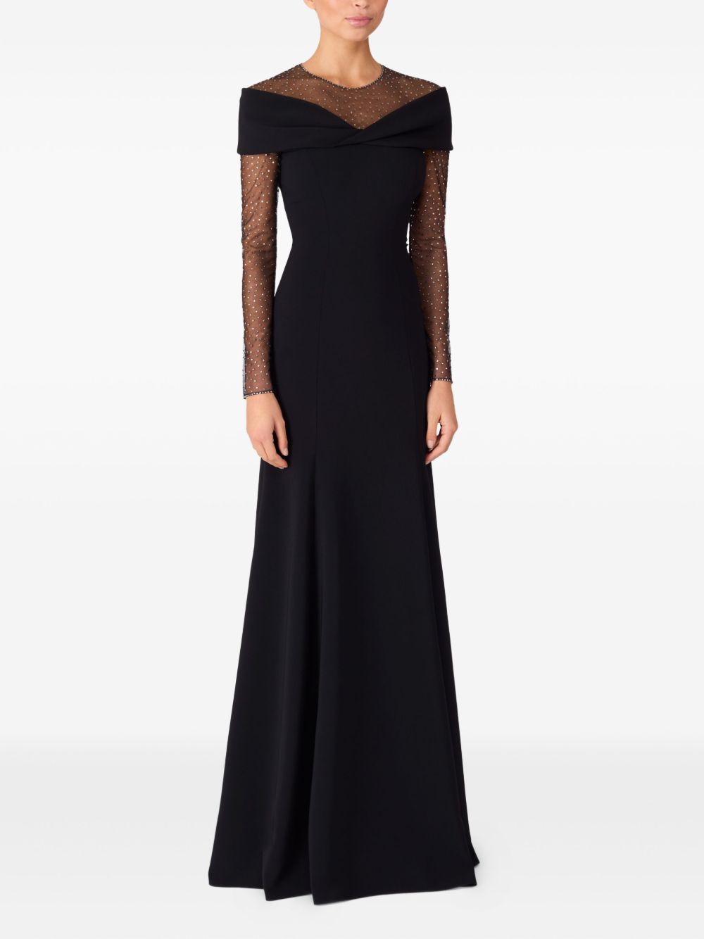 Abito lungo Etienne in nero Jenny packham - donna 