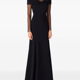 Abito lungo Etienne in nero Jenny packham - donna 