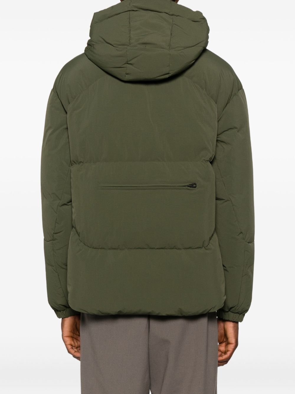 Piumino con cappuccio in verde Jg1 - uomo 