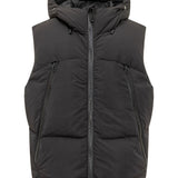 Gilet con zip in nero Jg1 - uomo 